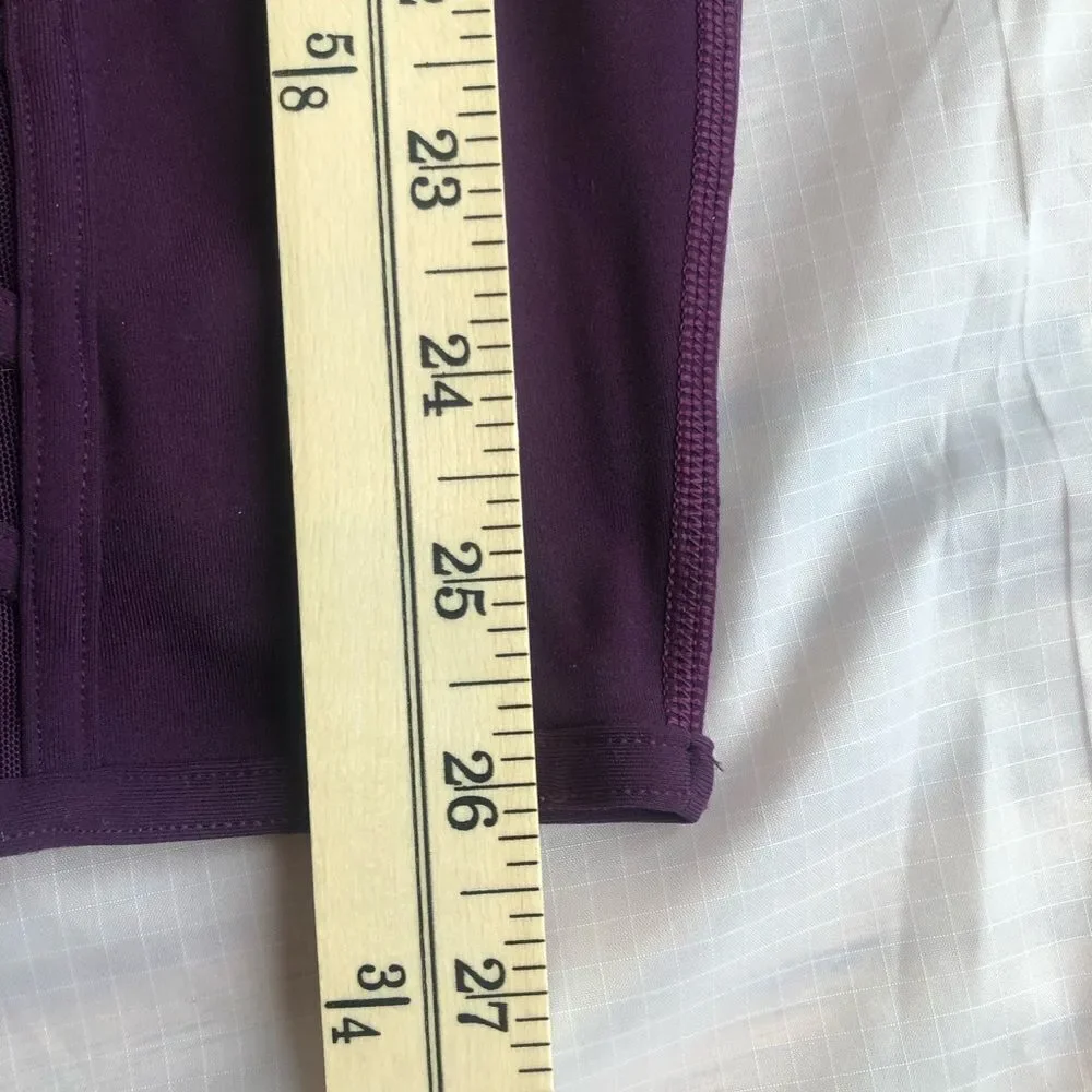 Lululemon Wild & Free Tights Mesh Panel Modo Style Sz 2